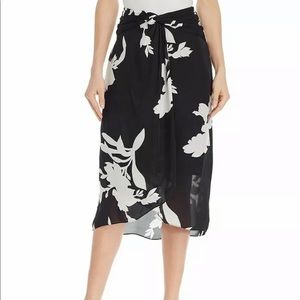 Joie Arlissa 100% silk twist front wrap skirt